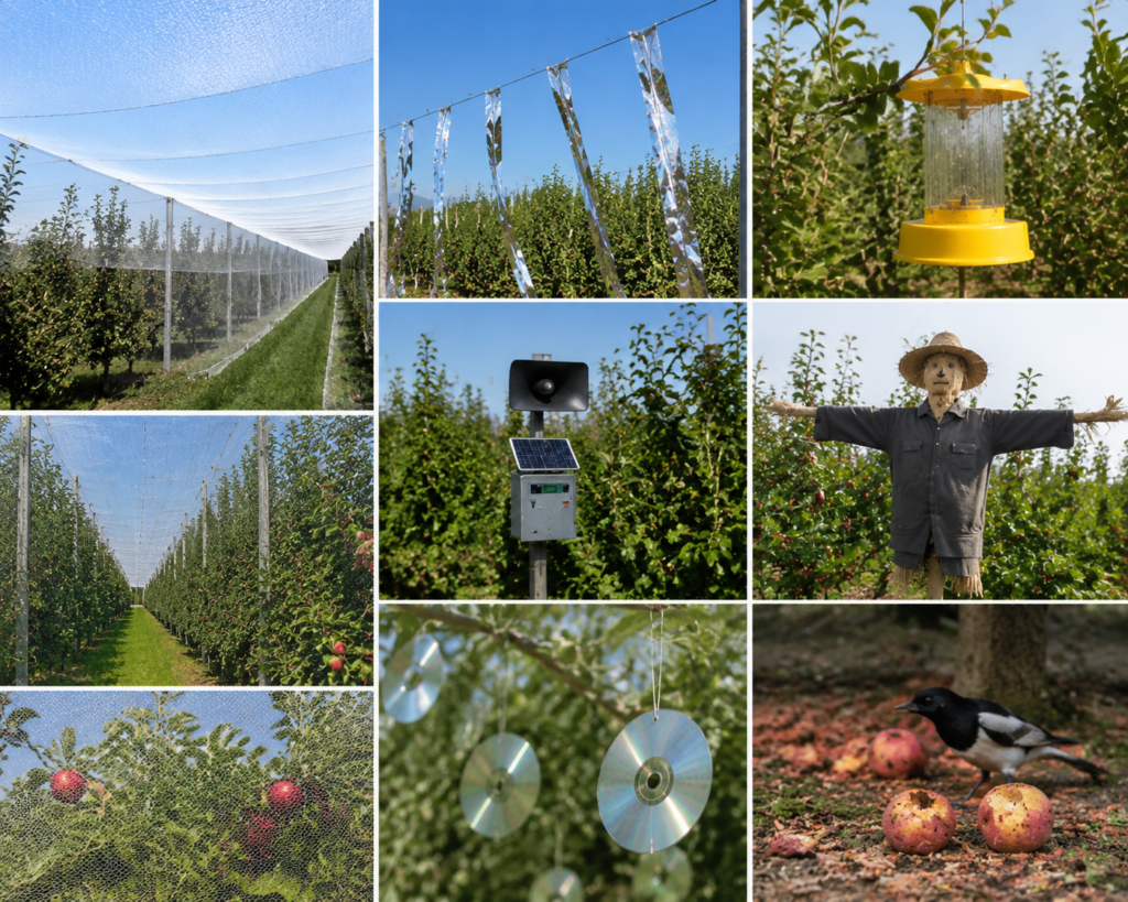 bird nets vs scare devices
